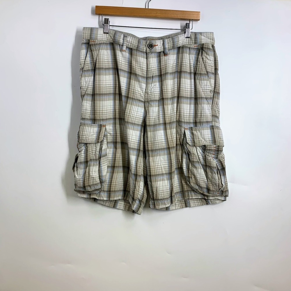 Tommy Bahama Men's Plaid Cargo Shorts Casual Outdoor Summer Size 34